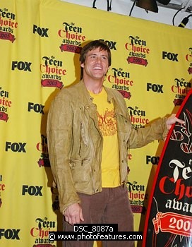 Photo of Jim Carrey in the Press Room at 2005 Teen Choice Awards at Gibson Amphitheatre in Universal City, California, August 14th 2005. Photo by Chris Walter/Photofeatures , reference; DSC_8087a