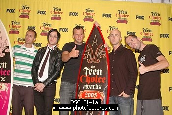 Photo of Simple Plan in the Press Room at 2005 Teen Choice Awards at Gibson Amphitheatre in Universal City, California, August 14th 2005. Photo by Chris Walter/Photofeatures , reference; DSC_8141a