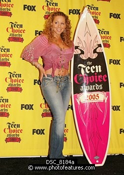 Photo of Mariah Carey in the Press Room at 2005 Teen Choice Awards at Gibson Amphitheatre in Universal City, California, August 14th 2005. Photo by Chris Walter/Photofeatures , reference; DSC_8184a