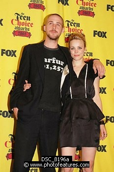 Photo of Ryan Gosling and Rachel McAdams in the Press Room at 2005 Teen Choice Awards at Gibson Amphitheatre in Universal City, California, August 14th 2005. Photo by Chris Walter/Photofeatures , reference; DSC_8196a