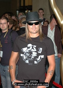 Photo of Kid Rock at  Arrivals for 2005 World Music Awards  at Kodak Theatre in Hollywood. 8-31-2005.<br>Photo by Chris Walter/Photofeatures , reference; DSC_8908a