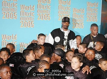 Photo of Snoop Dogg at  Arrivals for 2005 World Music Awards  at Kodak Theatre in Hollywood. 8-31-2005.<br>Photo by Chris Walter/Photofeatures , reference; DSC_8955a