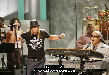 Photo of Kid Rock and Stevie Wonder , reference; DSC_9529a