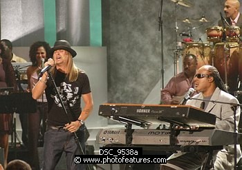 Photo of Kid Rock and Stevie Wonder  , reference; DSC_9538a