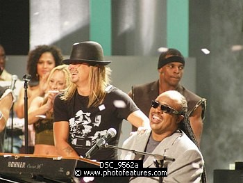 Photo of Kid Rock and Stevie Wonder  , reference; DSC_9562a