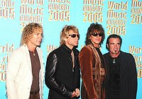 Photo of Bon Jovi at  Arrivals for 2005 World Music Awards  at Kodak Theatre in Hollywood. 8-31-2005.<br>Photo by Chris Walter/Photofeatures