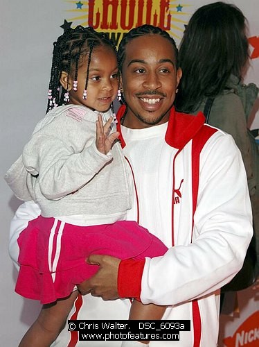 Photo of Ludacris  Chris Bridges and daughter Karma Bridges , reference; DSC_6093a