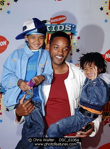 Photo of Will Smith, Jaden Smith and Willow Smith , reference; DSC_6106a