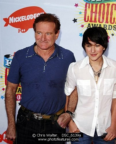 Photo of Robin Williams and daughter Zelda Williams , reference; DSC_6139a