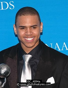 Photo of Chris Brown at the 37th Annual NAACP Image Awards at the Shrine Auditorium in Los Angeles, February 25th 2006<br>Photo by Chris Walter/Photofeatures , reference; DSC_4894a