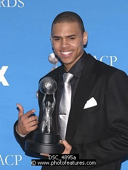 Photo of Chris Brown at the 37th Annual NAACP Image Awards at the Shrine Auditorium in Los Angeles, February 25th 2006<br>Photo by Chris Walter/Photofeatures , reference; DSC_4895a