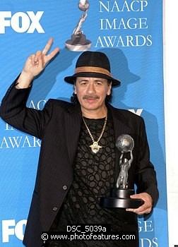 Photo of Carlos Santana at the 37th Annual NAACP Image Awards at the Shrine Auditorium in Los Angeles, February 25th 2006<br>Photo by Chris Walter/Photofeatures , reference; DSC_5039a