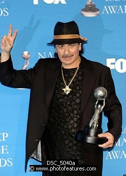 Photo of Carlos Santana at the 37th Annual NAACP Image Awards at the Shrine Auditorium in Los Angeles, February 25th 2006<br>Photo by Chris Walter/Photofeatures , reference; DSC_5040a