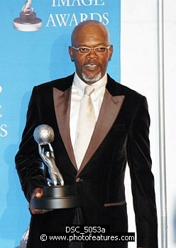 Photo of Samuel L. Jackson at the 37th Annual NAACP Image Awards at the Shrine Auditorium in Los Angeles, February 25th 2006<br>Photo by Chris Walter/Photofeatures , reference; DSC_5053a