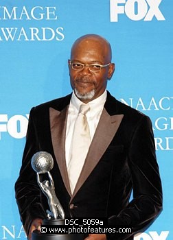 Photo of Samuel L. Jackson at the 37th Annual NAACP Image Awards at the Shrine Auditorium in Los Angeles, February 25th 2006<br>Photo by Chris Walter/Photofeatures , reference; DSC_5059a