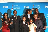 Photo of Chris Rock and cast of &quotEverybody Hates Chris" at the 37th Annual NAACP Image Awards at the Shrine Auditorium in Los Angeles, February 25th 2006<br>Photo by Chris Walter/Photofeatures