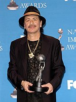 Photo of Carlos Santana at the 37th Annual NAACP Image Awards at the Shrine Auditorium in Los Angeles, February 25th 2006<br>Photo by Chris Walter/Photofeatures