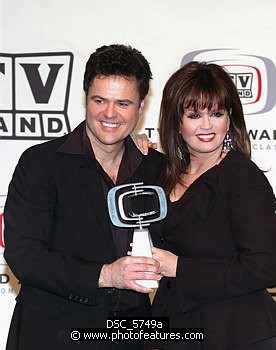 Photo of Donny Osmond and Marie Osmond , reference; DSC_5749a