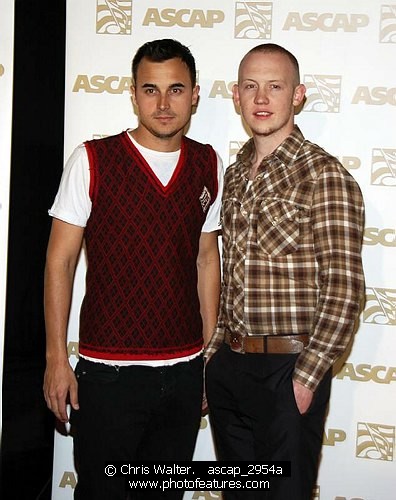 Photo of The Fray Isaac Slade and Joe King<br>at the 2007 ASCAP Pop Awards at Kodak Theatre in Hollywood, April 18th 2007.<br>Photo by Chris Walter/Photofeatures , reference; ascap_2954a