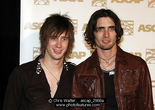 Photo of All-American Rejects Nick Wheeler and Tyson Ritter<br>at the 2007 ASCAP Pop Awards at Kodak Theatre in Hollywood, April 18th 2007.<br>Photo by Chris Walter/Photofeatures , reference; ascap_2968a