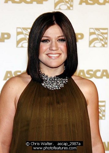 Photo of Kelly Clarkson<br>at the 2007 ASCAP Pop Awards at Kodak Theatre in Hollywood, April 18th 2007.<br>Photo by Chris Walter/Photofeatures , reference; ascap_2987a