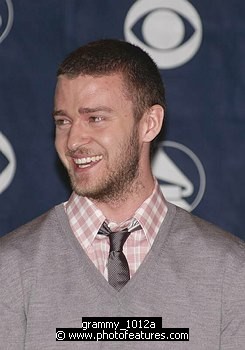 Photo of Justin Timberlake<br>at the 49th Annual (2007) Grammy Awards Nominations at Music Box in Holywood, December 7th 2006.<br>Photo by Chris Walter/Photofeatures , reference; grammy_1012a