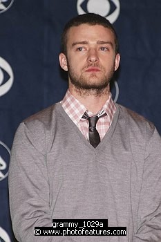 Photo of Justin Timberlake<br>at the 49th Annual (2007) Grammy Awards Nominations at Music Box in Holywood, December 7th 2006.<br>Photo by Chris Walter/Photofeatures , reference; grammy_1029a