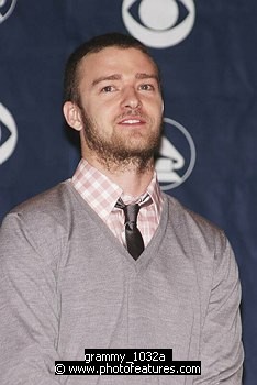 Photo of Justin Timberlake<br>at the 49th Annual (2007) Grammy Awards Nominations at Music Box in Holywood, December 7th 2006.<br>Photo by Chris Walter/Photofeatures , reference; grammy_1032a