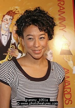 Photo of Corinne Bailey Rae<br>at the 49th Annual (2007) Grammy Awards Nominations at Music Box in Holywood, December 7th 2006.<br>Photo by Chris Walter/Photofeatures , reference; grammy_1051a