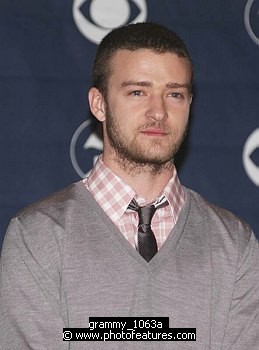 Photo of Justin Timberlake<br>at the 49th Annual (2007) Grammy Awards Nominations at Music Box in Holywood, December 7th 2006.<br>Photo by Chris Walter/Photofeatures , reference; grammy_1063a