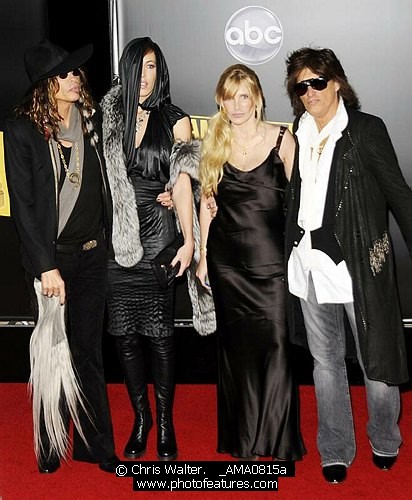 Photo of Aerosmith - Steven Tyler and Joe Perry at the 2008 American Music Awards at the Nokia Theatre, Los Angeles on 23rd November 2008. , reference; _AMA0815a