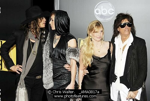 Photo of Aerosmith - Steven Tyler and Joe Perry at the 2008 American Music Awards at the Nokia Theatre, Los Angeles on 23rd November 2008. , reference; _AMA0817a