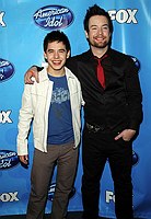 Photo of David Archuleta and David Cook after the 2008 American Idol Final Show at the Nokia Theatre in Los Angeles, May 20th 2008.<br>Photo by Chris Walter/Photofeatures