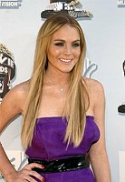 Photo of Lindsay Lohan arriving at the 2008 MTV Movie Awards at the Gibson Amphitheatre in Los Angeles, June 1st 2008.<br>Photo by Chris Walter/Photofeatures