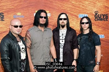 Photo of Disturbed at the 2nd Annual Guys Choice Awards at Sony Studios in Los Angeles on May 30th, 2008 , reference; DSC_0364a