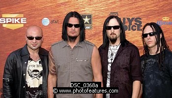 Photo of Disturbed at the 2nd Annual Guys Choice Awards at Sony Studios in Los Angeles on May 30th, 2008 , reference; DSC_0368a