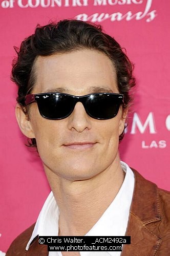 Photo of Matthew McConaughey at the 2009 Academy Of Country Music Awards at the MGM Grand in Las Vegas, April 5th 2009.<br>Photo bt Chris Walter-Photofeatures , reference; _ACM2492a