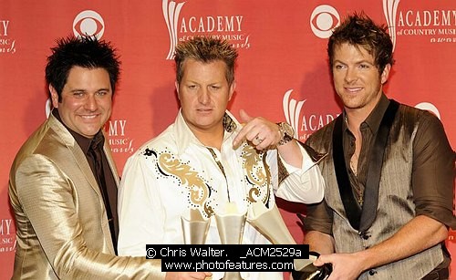 Photo of Rascal Flatts in the Press Room for the 2009 Academy Of Country Music Awards at the MGM Grand in Las Vegas on April 5th, 2009. , reference; _ACM2529a
