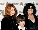 Photo of Nancy Wilson and Ann Wilson oh Heart with Ann Wilson's son at the 2009 ASCAP Pop Awards at the Renaissance Hotel in Hollywood, April 22, 2009.<br>Photo by Chris Walter/Photofeatures.