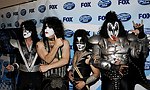 Photo of Kiss - Tommy Thayer, Paul Stanley, Eric Singer and Gene Simmons  at the 2009 American Idol Finale at the Nokia Theatre in Los Angeles, May 20th 2009.<br>Photo by Chris Walter/Photofeatures
