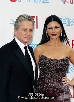 Photo of Michael Douglas and Catherine Zeta-Jones at the 37th AFI Life Achievement Awards Honoring Michael Douglas at Sony Studios, Culver City on June 11th 2009.  , reference; AFI_3956a