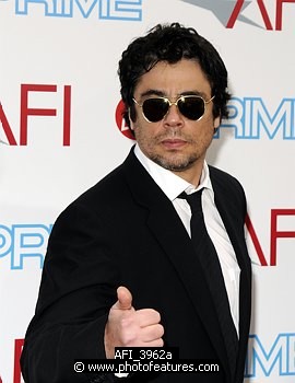 Photo of Benicio del Toro at the 37th AFI Life Achievement Awards Honoring Michael Douglas at Sony Studios, Culver City on June 11th 2009.  , reference; AFI_3962a
