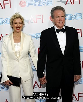 Photo of Annette Bening and Warren Beatty at the 37th AFI Life Achievement Awards Honoring Michael Douglas at Sony Studios, Culver City on June 11th 2009. , reference; AFI_4044a