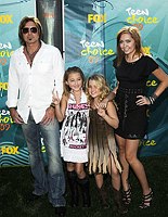 Photo of Billy Ray Cyrus, Noah Cyrus, Emily Grace Reeves and Brandi Cyrus at the Teen Choice 2009 Awards at Gibson Amphitheatre in Universal City, August 9th 2009.<br>Photo by Chris Walter/Photofeatures