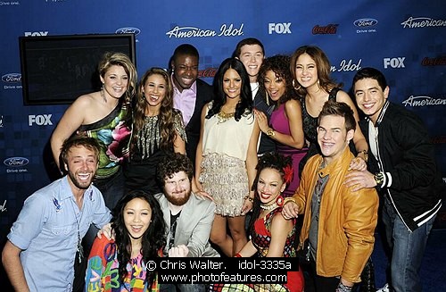 Photo of American Idol 2011 Final 13 by Chris Walter , reference; idol-3335a,www.photofeatures.com