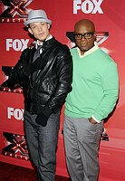 Photo of Chris Rene and L.A. Reid at the 2011 X Factor finale press conference at CBS Television City in Los Angeles, December 19th 2011.<br>Photo by Chris Walter/Photofeatures