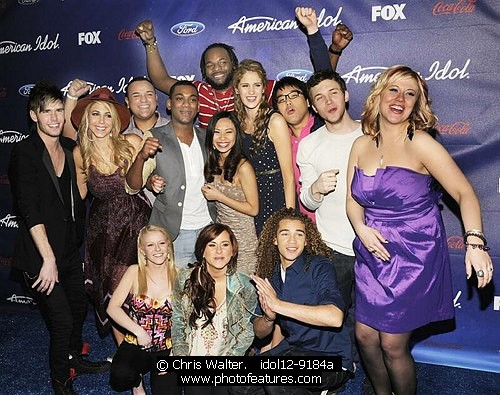 Photo of American Idol 2012 Finalists Party by Chris Walter , reference; idol12-9184a,www.photofeatures.com