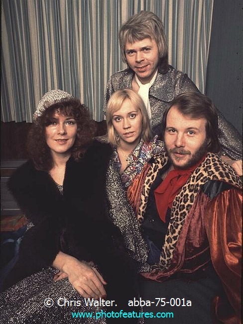 Photo of ABBA for media use , reference; abba-75-001a,www.photofeatures.com