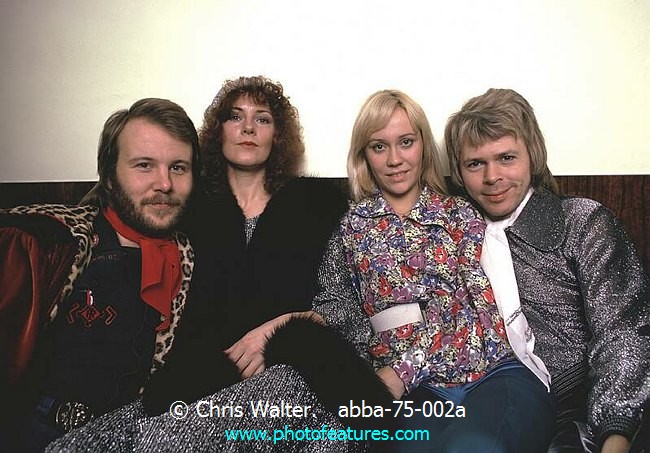 Photo of ABBA for media use , reference; abba-75-002a,www.photofeatures.com