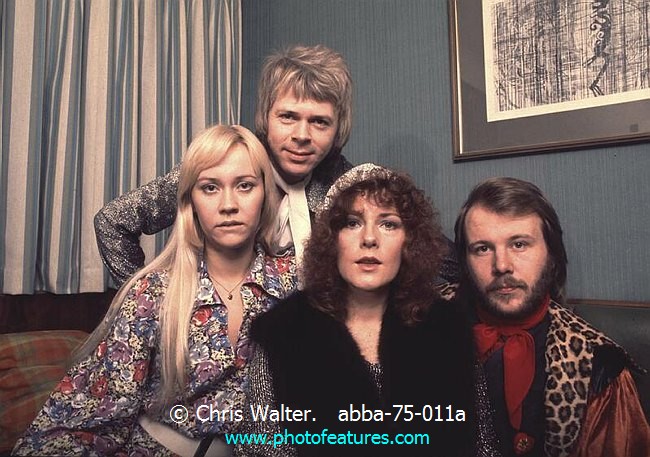 Photo of ABBA for media use , reference; abba-75-011a,www.photofeatures.com